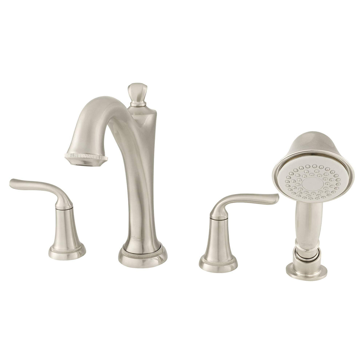 Brushed Nickel Roman Tub Faucet with Personal Shower I711239