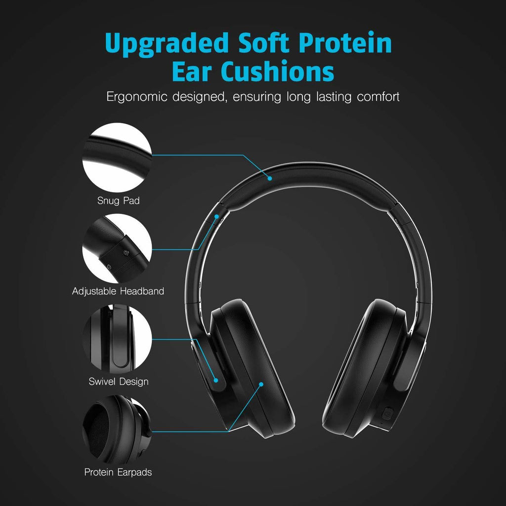 Active Noise Cancelling Wireless Bluetooth Headphones with Microphone C541144
