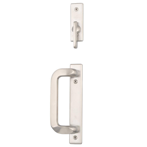 2-Panel Gliding Patio Door Hardware Set in Satin Nickel C50959