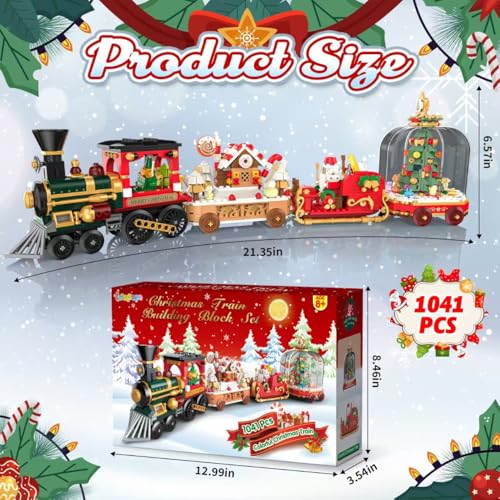 Christmas Train Building Blocks Set 1041 PCS V41829