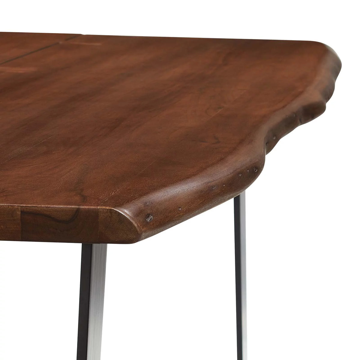 60" Live Edge Acacia Wood Dining Table R3328