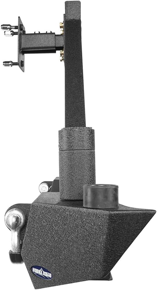 Solid Steel Rear Bumper with Spare Tire Carrier & LED Floodlights S715