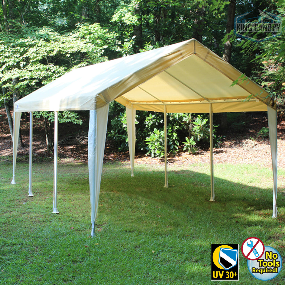 10x20 Canopy with Tan/White Cover K2979