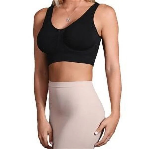 Black Seamless Non-padded Underwire Bra L972098