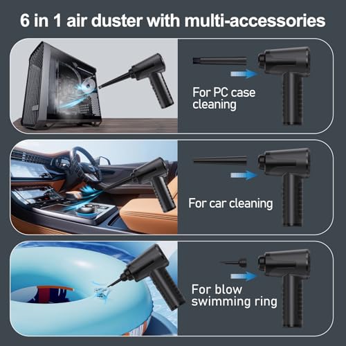 Cordless Electric Air Duster 100000RPM Black O9274