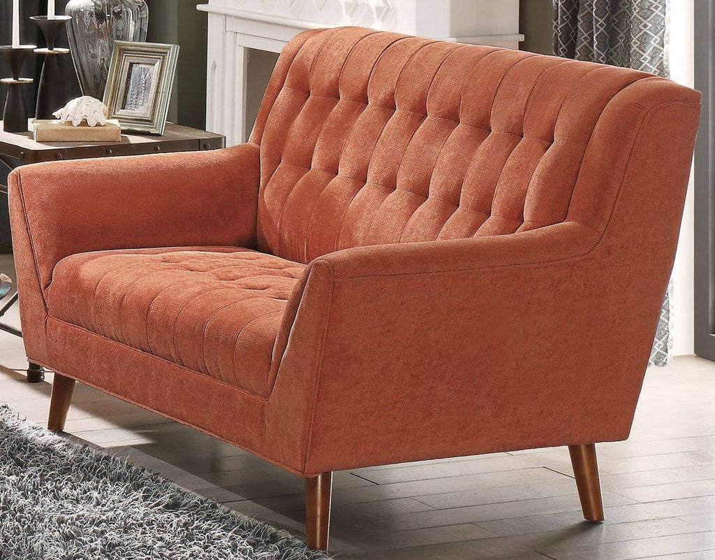 Orange Loveseat Q83248