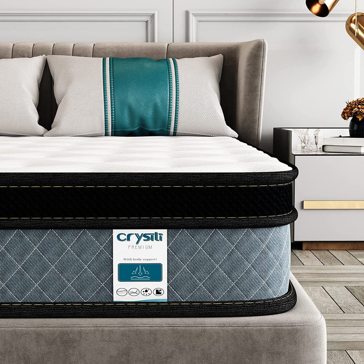 King Size Memory Foam Innerspring Hybrid Mattress U794