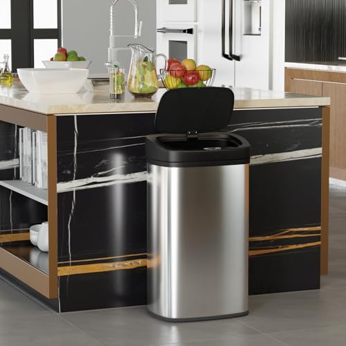 22 Gallons Stainless Steel Automatic Sensor Kitchen Trash Can R59572