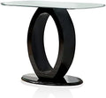 Glossy Black Wood Console Table Q94145