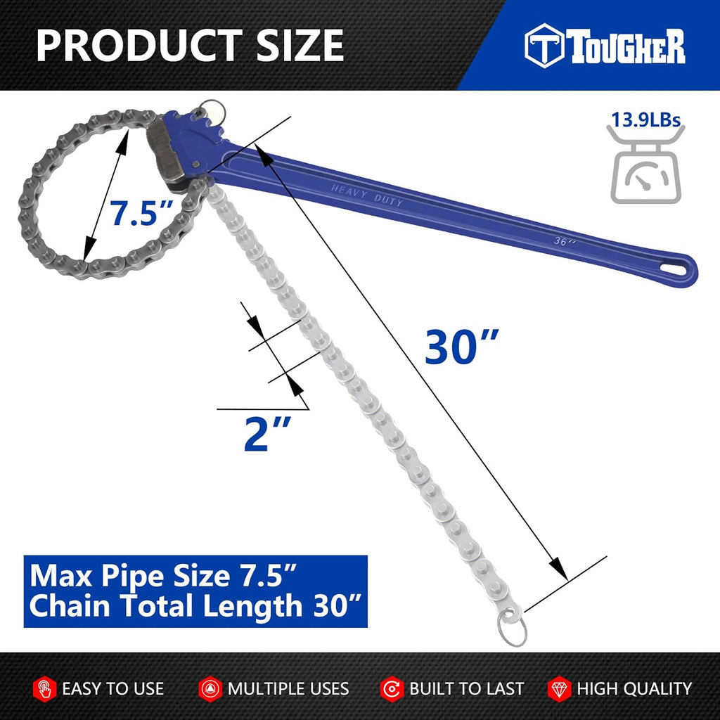 36in Chain Pipe Wrench Chain Tongs P99907