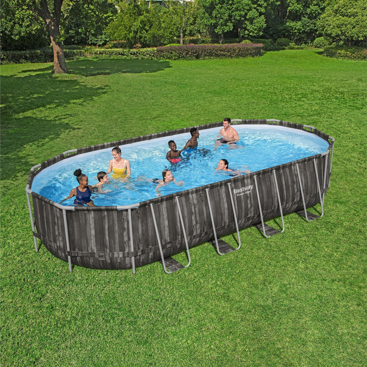 24' x 12' x 52" Oval Above Ground Swimming Pool Set P1997