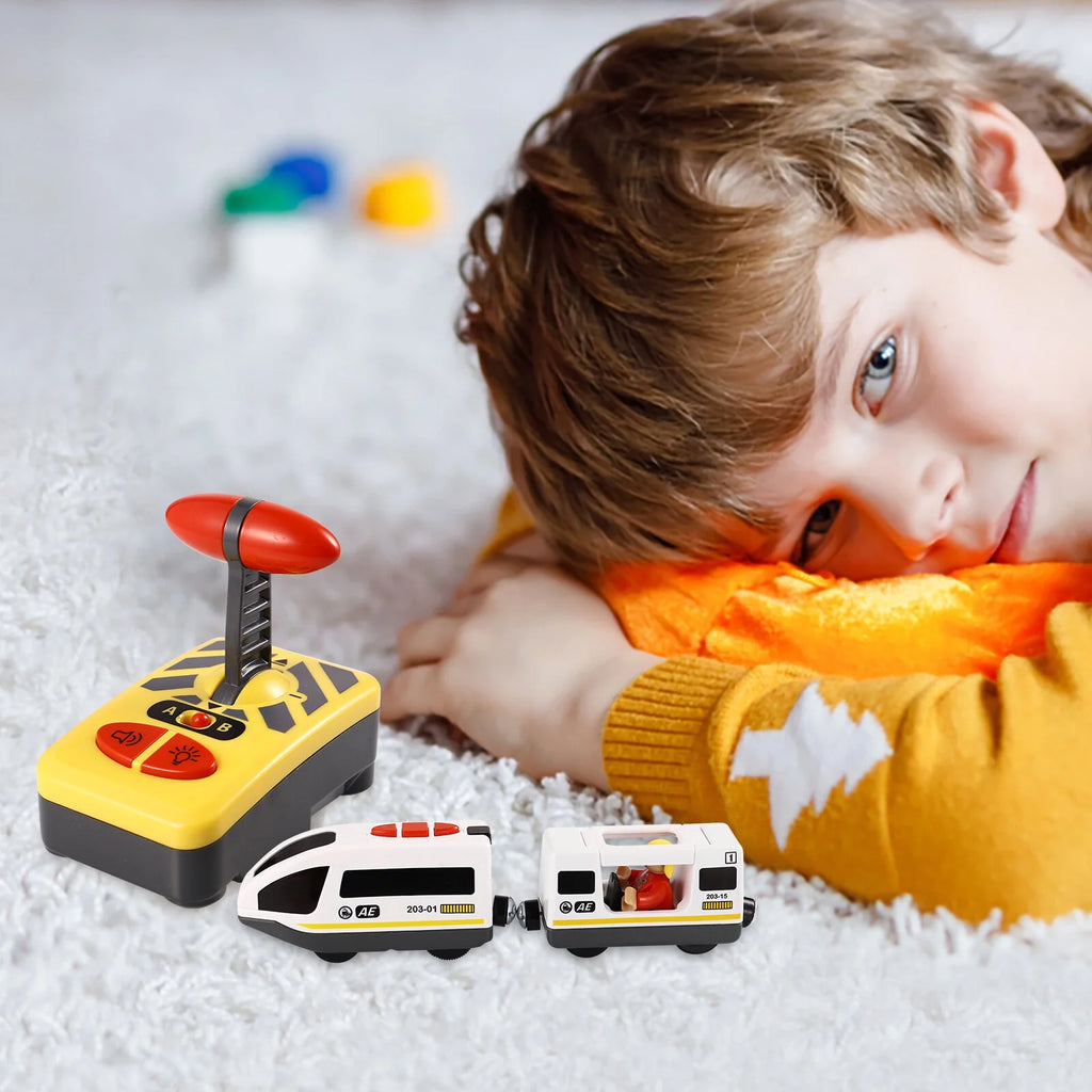 Electric Train Toy RC Train Model Educational Toy for Kids Children V891